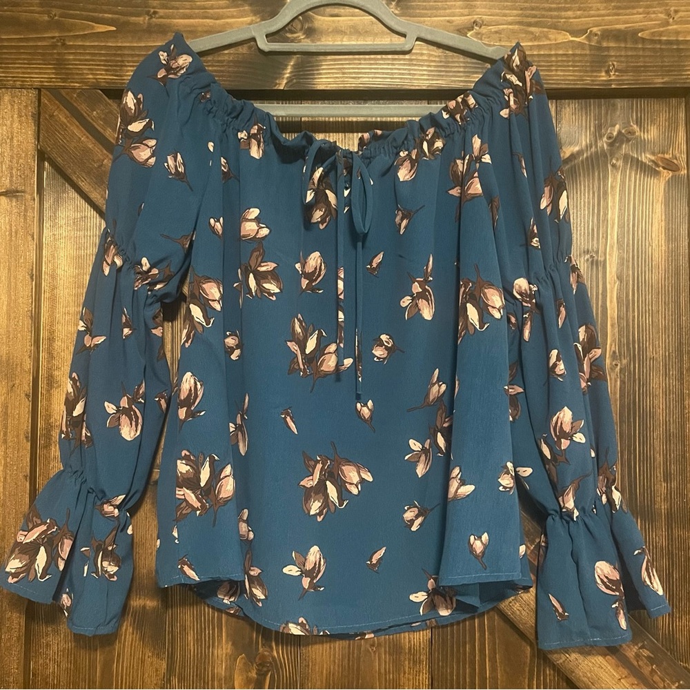 Vine and Love Floral Off Shoulder - Large